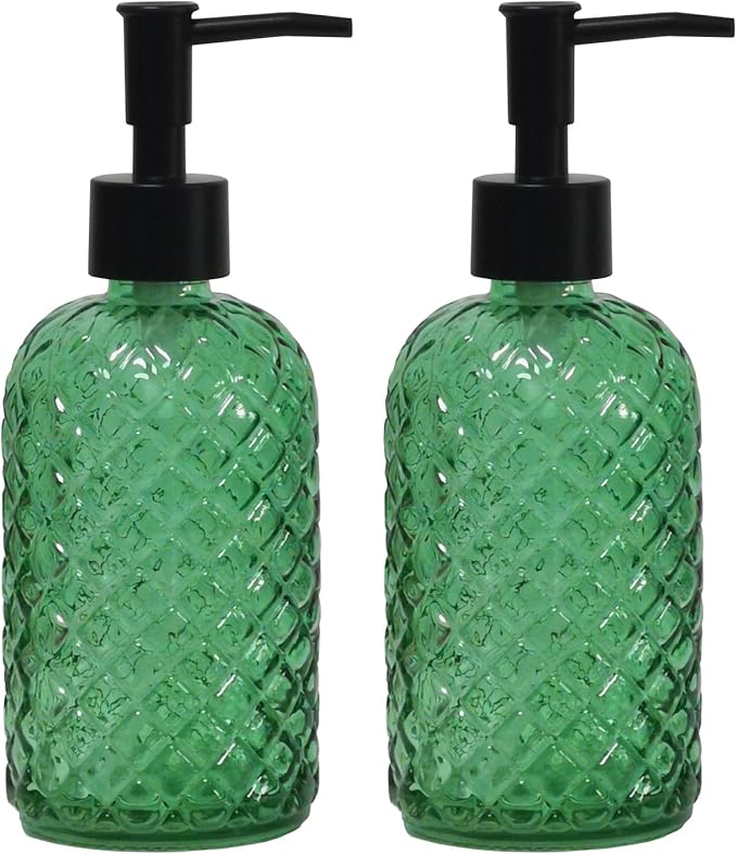 Green Glass Soap Dispenser by YYTSGG