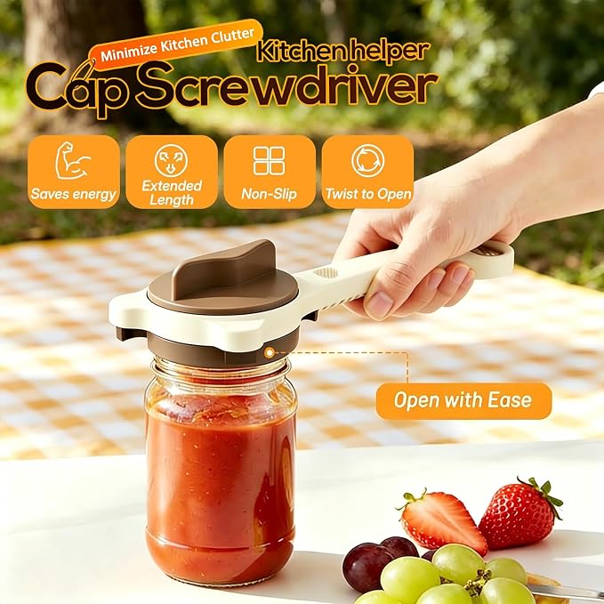 2026 New 4-in-1 Jar Opener, Adjustable Stainless Steel Opener - Image 5