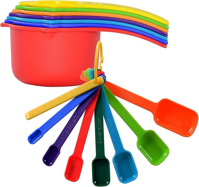 DOTINGHUX Measuring Cups and Spoons Set of 15 by DOTINGHUX