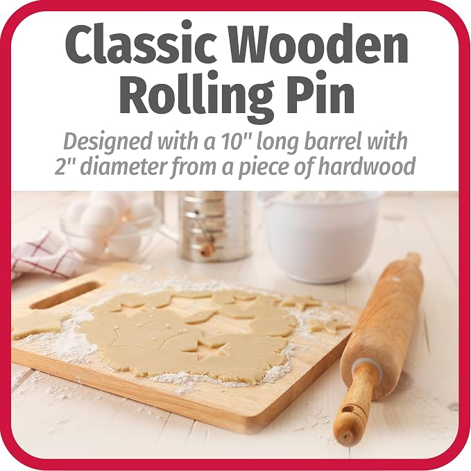 GoodCook Classic Wooden Rolling Pin - Image 3