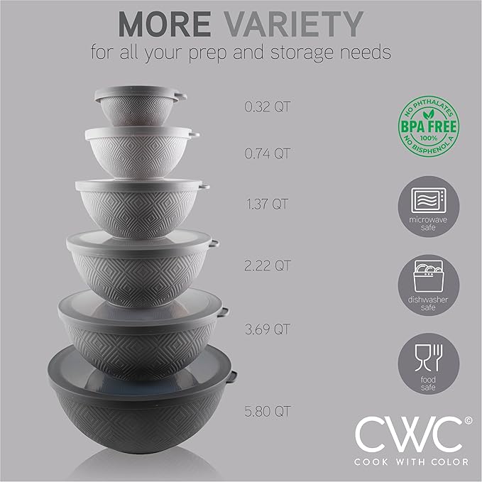 COOK WITH COLOR Mixing Bowls with Lids - Image 2