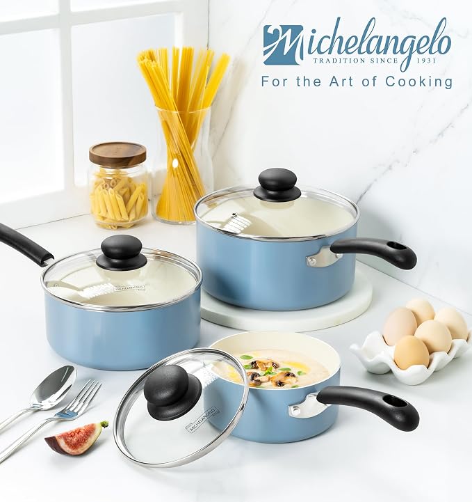 MICHELANGELO Nonstick Sauce Pan - Image 7