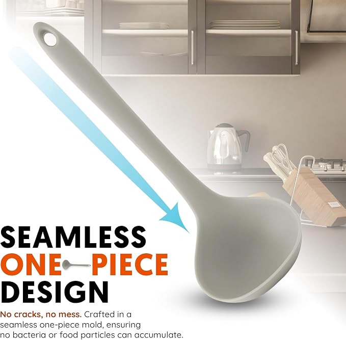 Platinum Silicone Cooking Ladle - Image 4