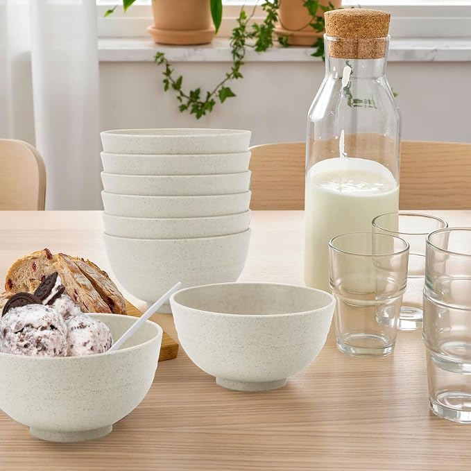 Wrova wheat straw dessert bowls 10oz set of 8 - Image 7