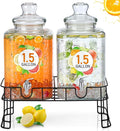 Honeydak 1.5 Gallon Glass Beverage Dispenser by Honeydak