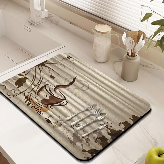 Coffee Bar Mat Accessories for Countertop - Image 3