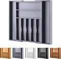 Large Premium Bamboo Silverware Organizer by oridom