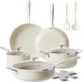 Redchef Ceramic Nonstick Cookware Set, Induction Cookware by Redchef