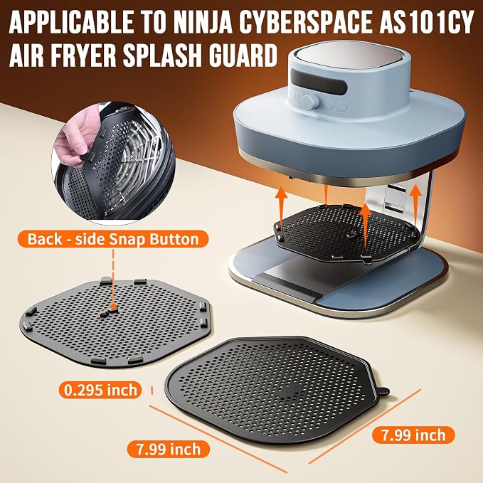 2 Pcs Air Fryer Splatter Screen - Image 2