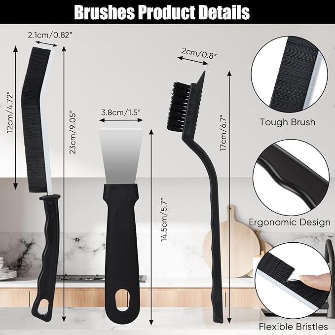 Crevice Cleaning Brush, Hard Bristle Crevice Cleaning Brush, Crevice Cleaning - Image 5