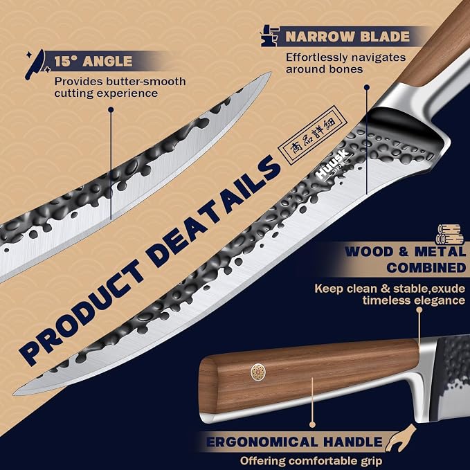 Huusk Boning Knife 6 Inch Fillet Knife - Image 4
