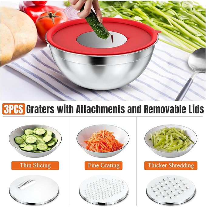 ENVTEK Mixing Bowls with Lids Set, Size 4.5 - Image 3