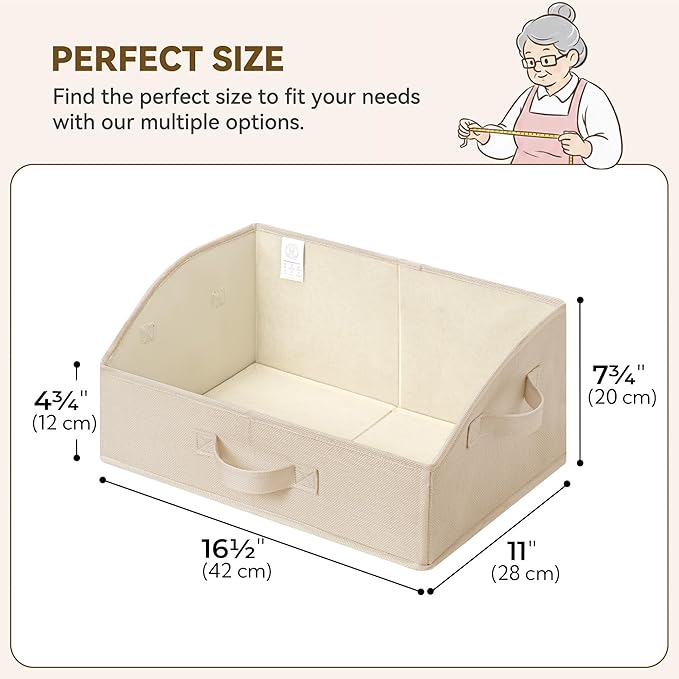 GRANNY SAYS Closet Shelf Baskets, Storage - Image 3