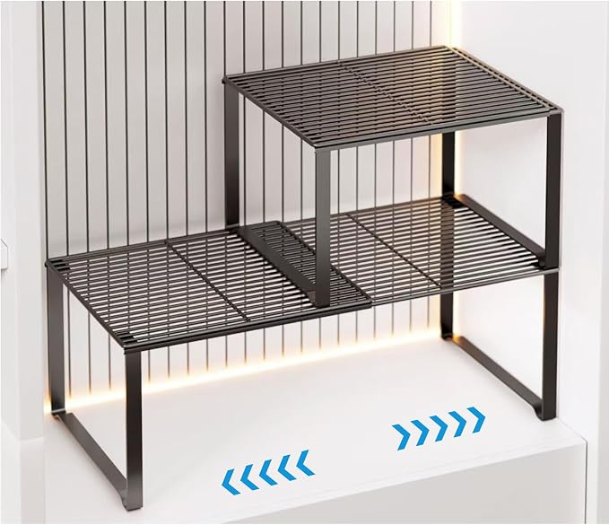 Extendable Metal Wire Shelf Organizer by HGZBS