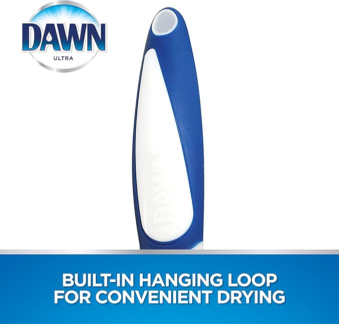 Dawn Dish Brush with Soft Nylon Bristles and Scraper - Image 5