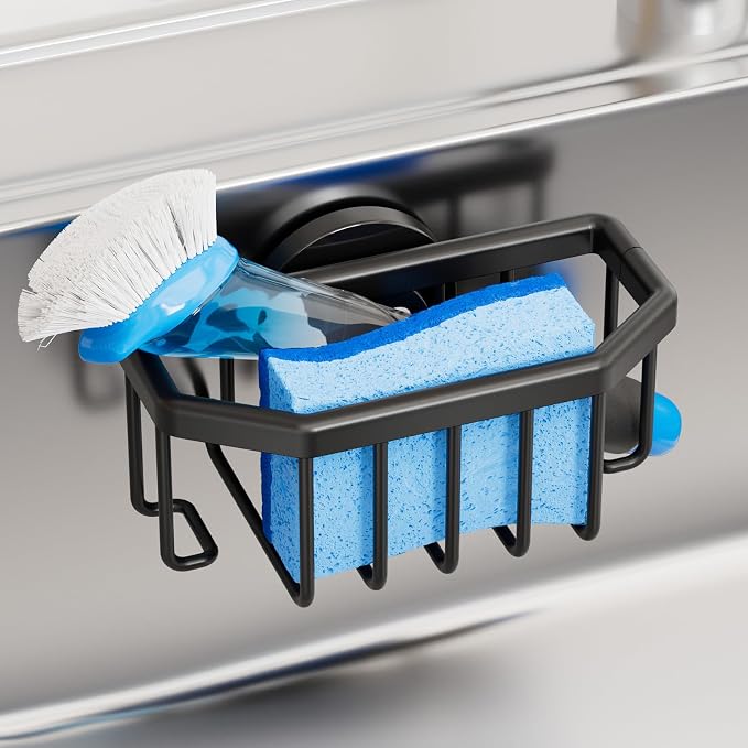 TAILI Sink Caddy with Strong Suction Cup, Sponge Holder by TAILI