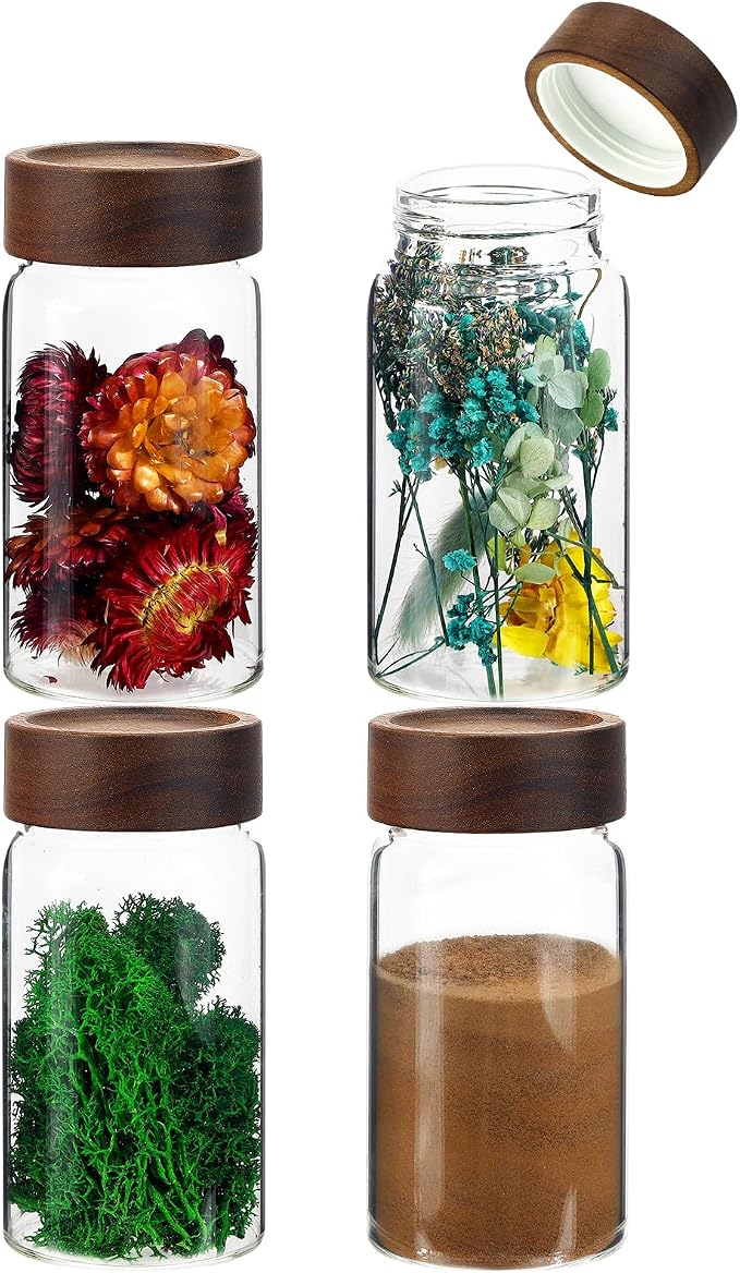 8 oz Small Glass Spice Jars by Patoper