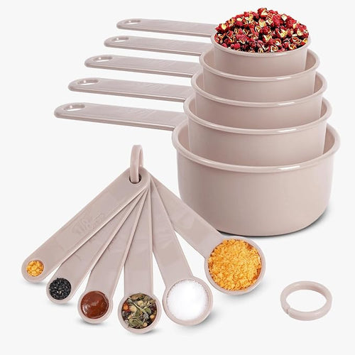 11PCS Measuring Spoons and Measuring Cups Set, Stackable Cups and Spoons by Puctstone