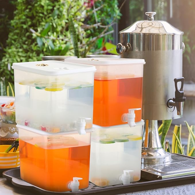 Domensi 6 Pack 2 Gallon Drink Dispenser - Image 3