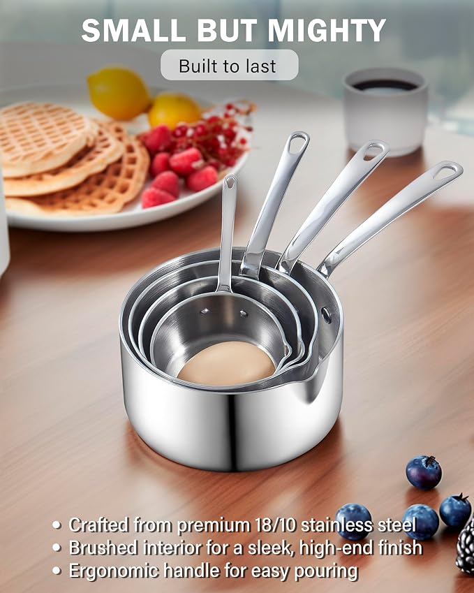 Cooks Standard Stainless Steel Butter Warmer 0.46 QT, 440ml Mini Butter - Image 5