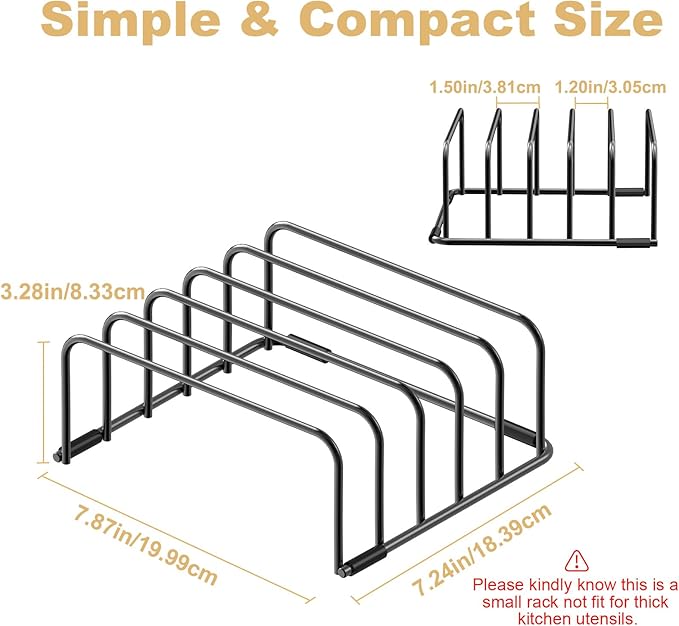 Fikoksol Cutting Board Organizer and Baking Sheet Rack, Tray Dividers - Image 3