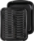 Broiler Pan for Oven Nonstick 16.75” x 13” Porcelain Nonstick Coated by Unknown