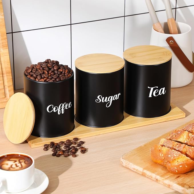 Reallnaive Coffee Tea Sugar Container Set - Image 3