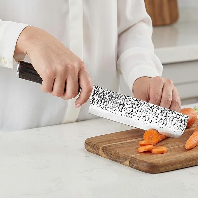 imarku Nakiri Knife, Razor Sharp 7 Inch Multipurpose Vegetable Japanese Chef - Image 3