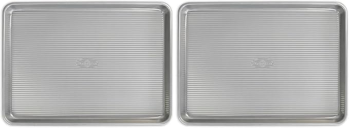 USA Pan Bakeware Nonstick Half Sheet Pan, Baking Sheet, Aluminized Steel by USAPan