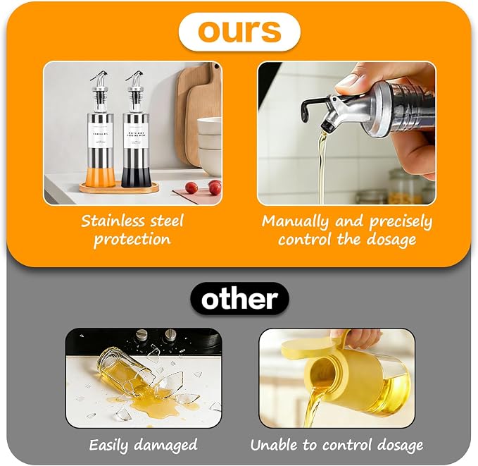 Olive Oil Dispenser Bottles for Kitchen - Image 5