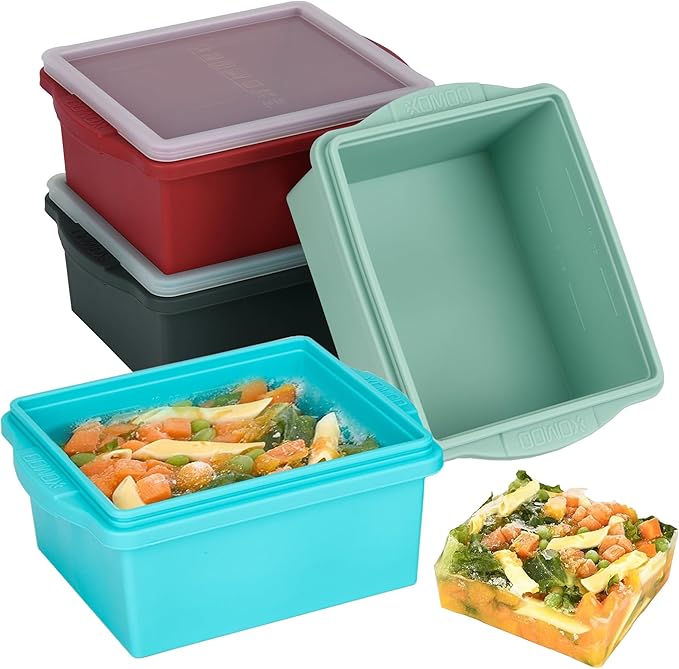 Xomoo 2 Cup Silicone Freezer Trays by Xomoo