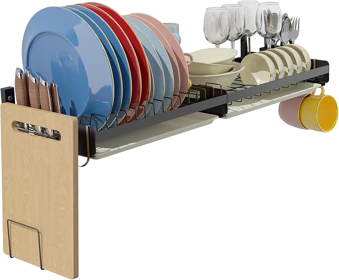 Hanging Wall Mounted Dish Drying Rack - Image 2