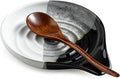 Large Ceramic Spoon Rest for Stove Top & Kitchen Counter, Heat-Resistant Spoon by Cormomu