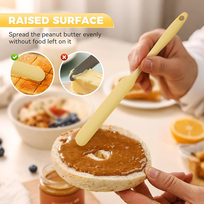 3 Pcs Silicone Jar Spatula Set, Sourdough Spurtle, Jar Scraper, Long Handle - Image 5