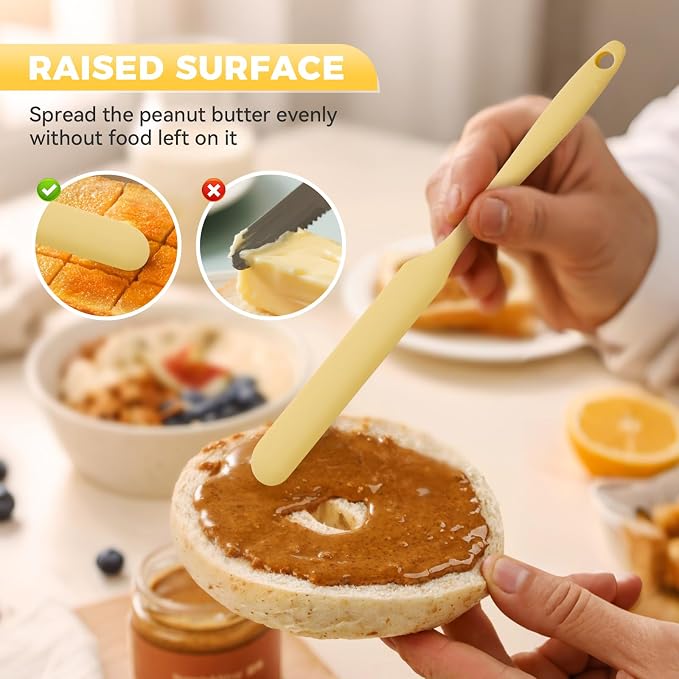 4 Pcs Silicone Jar Spatula Set, Sourdough Spurtle, Jar Scraper, Long Handle - Image 6