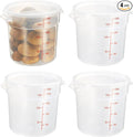 CURTA 18 Quart Translucent Round Food Storage Container by CURTA