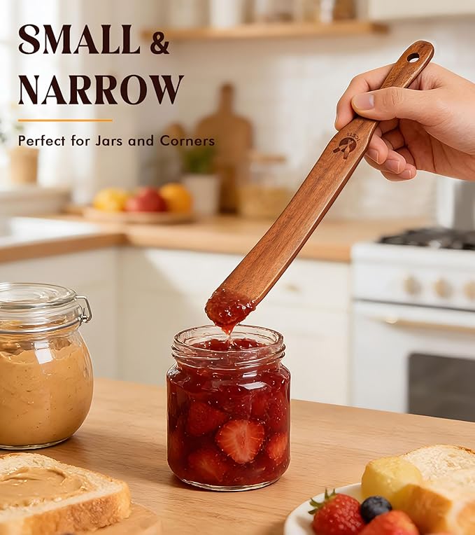 Skinny Spurtle for Sourdough Starter, Reaching Bottom of Jar, Dough Whisk - Image 5