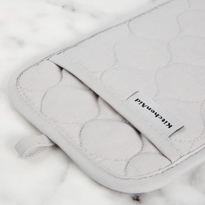 KITCHENAID Quilted Cotton Terry Cloth Oven Mitt, Pot Holder, Kitchen Towel - Image 5