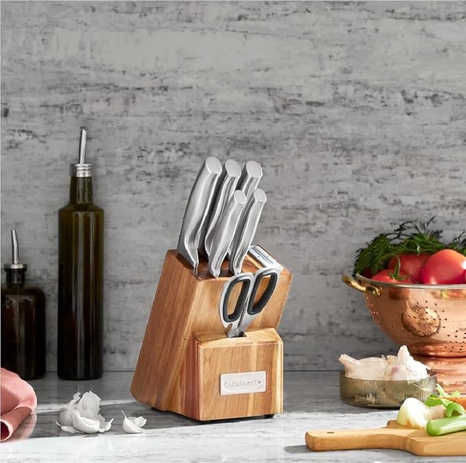 Cuisinart 7 Pc Stainless Steel Essentials Cutlery Block Set - Image 5