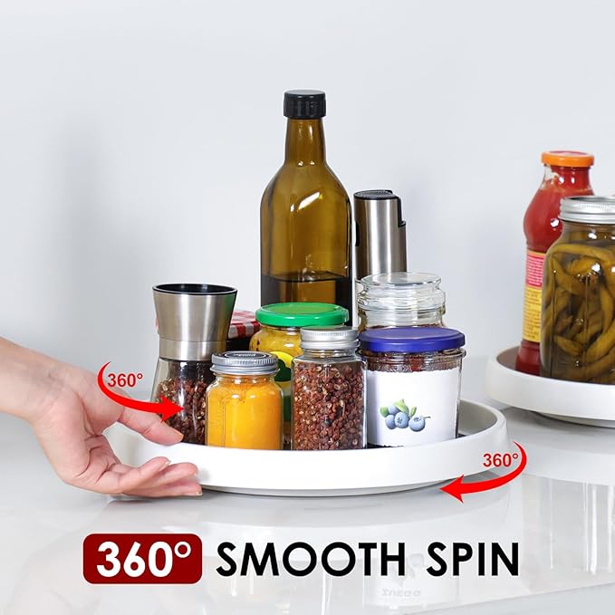 2 Set, 10 Inch Non-Skid Lazy Susan Organizers - Image 4
