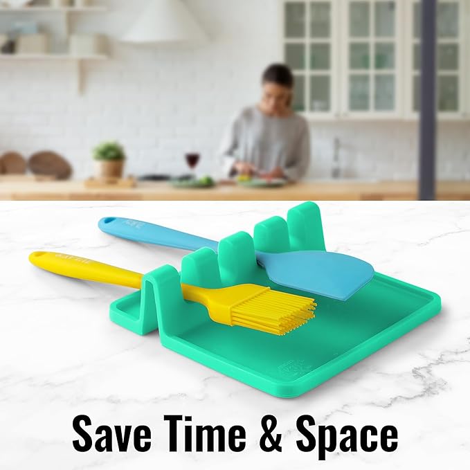 Zulay Kitchen Silicone Utensil Rest - Image 7