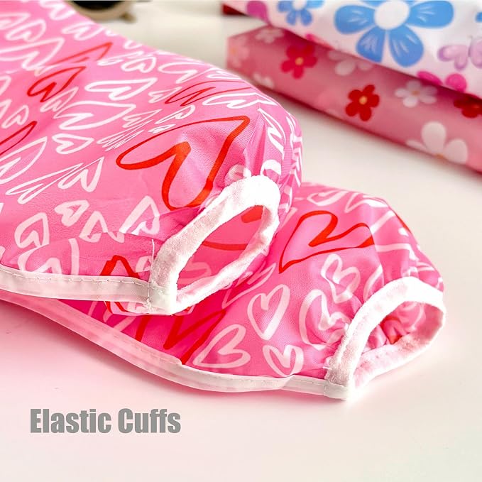 PandaEar 5 Pack Baby Long Sleeve Bibs| Waterproof Full Sleeve Bib - Image 7