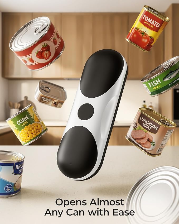 Electric Can Opener, One-Touch Automatic Can Opener, USB Rechargeable Electric - Image 7