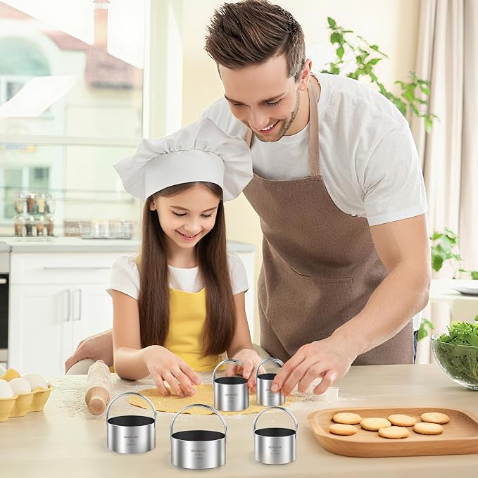 5 Pcs Professional Stainless Steel Cookie Cutters Set - Image 2