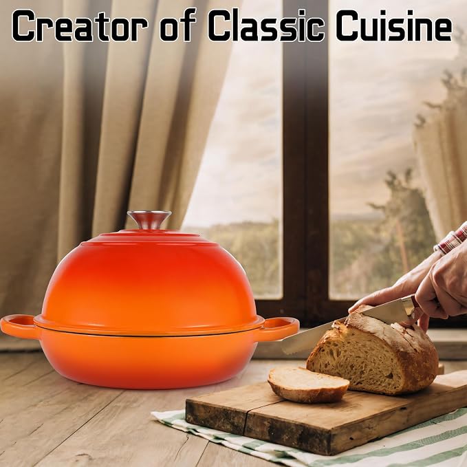 Enameled Cast Iron Bread Oven, Dutch Oven Pot - Image 7