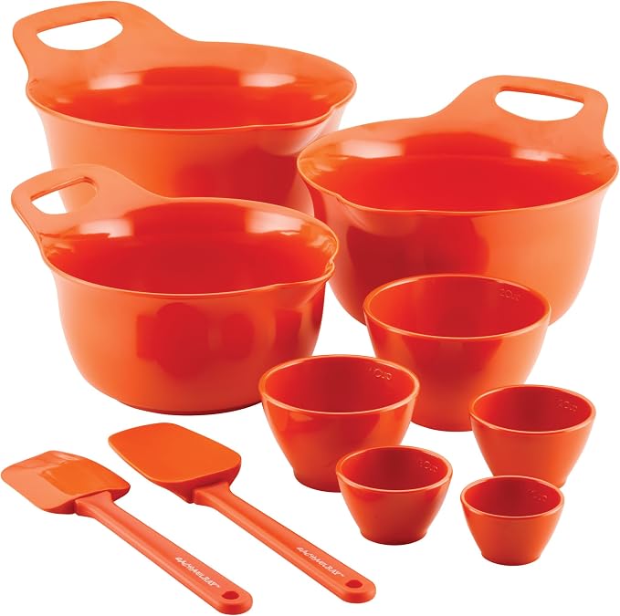 Rachael Ray Pantryware Mixing Bowl Measuring Cup and Utensil Set, 10 Piece by RachaelRayKitchenware