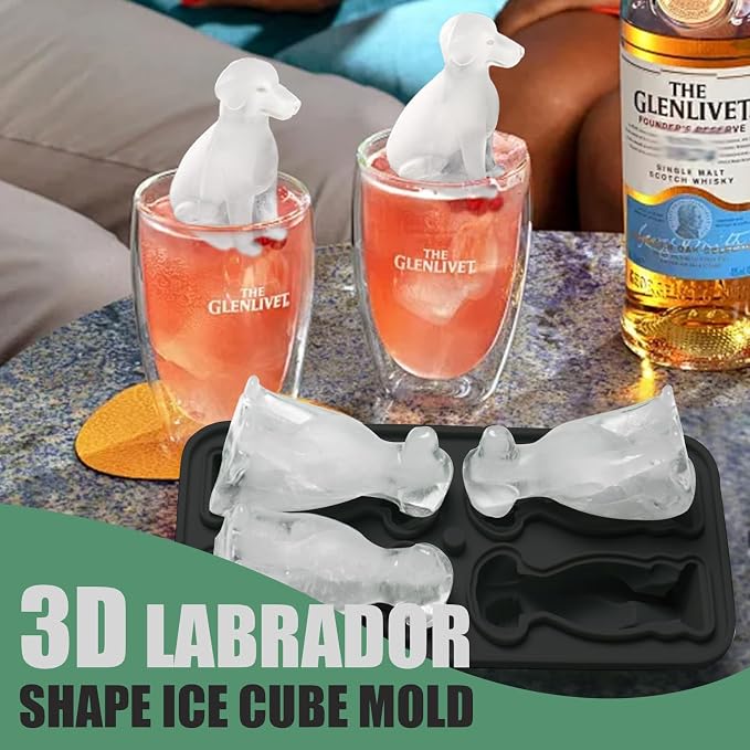 3D Labrador Dog Ice Cube Mold, Admaison Ice Cube Tray - Image 2