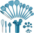E-far Silicone Cooking Utensils Set, 25 Piece Kitchen Utensils by E-far