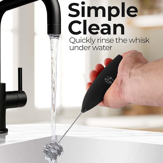Zulay Kitchen Patented Tornado Triple Whisk Milk Frother - Image 9