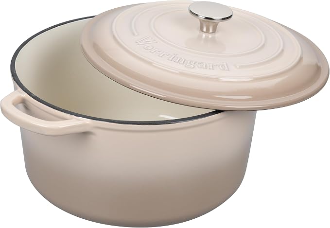 VORRINGARD Enameled Cast Iron Dutch Oven Pot - Image 4